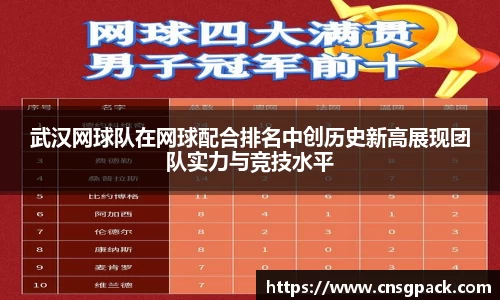 武汉网球队在网球配合排名中创历史新高展现团队实力与竞技水平